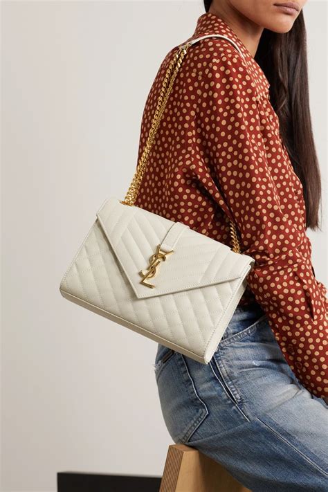 ysl envelope bag leather|ysl envelope bag beige.